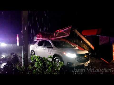 Inside an EF1 Tornado and Severe Damage, Bowie Texas 05/22/2020