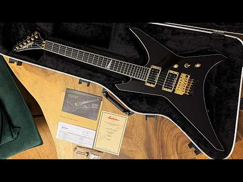 Jackson USA Warrior Custom Shop 2014 JCS Special Edition Slab Body, Black & Gold - Seymour Duncan Black Winter Pickups image 22