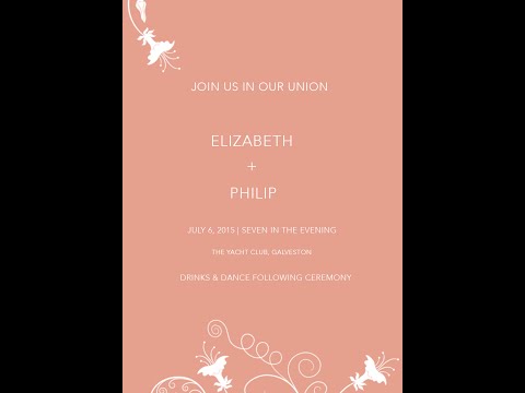 How to design a simple wedding invitation in Photoshop