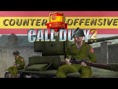 Call of Duty 2:  Counteroffensive | Spanish Civil War  Veteran  Gameplay custom