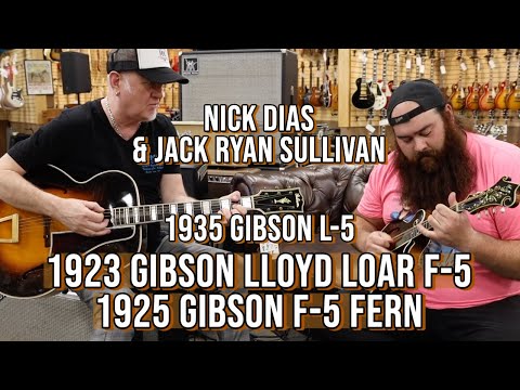 1923 Gibson Lloyd Loar & F-51925 Gibson F-5 Fern Mandolin & 1935 Gibson L-5 at Norman's Rare Guitars