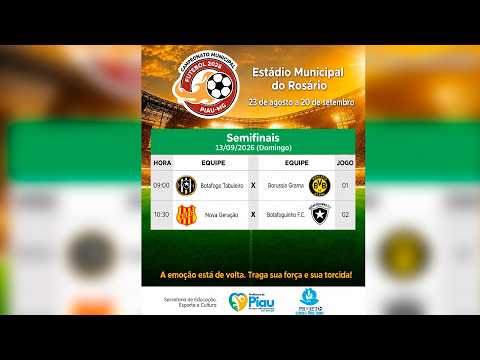 Campeonato Municipal de Piau  - Semifinais - Ao vivo e com imagens!!