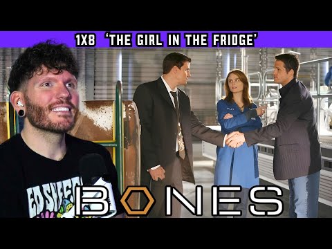 First time watching BONES 1x8 'The Girl in the Fridge' REACTION