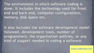 Environments and its types in software development