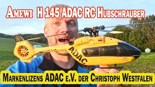 Es gibt neu den ADAC Hubschrauber Airbus H145 von Amewi mit Fenestron als Christoph Westfalen -