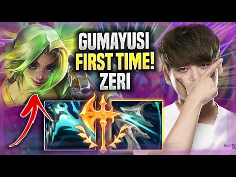 GUMAYUSI FIRST TIME PLAYING NEW CHAMPION ZERI! - T1 Gumayusi Plays Zeri ADC vs Ezreal! | Season 2022
