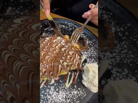 White chocolate brownie crêpe@waheeda shakil