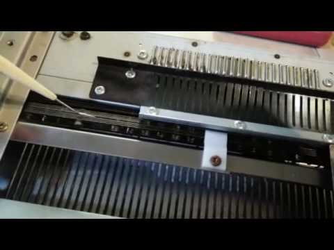 The inner-most workings of the Toyota 950 knitting machine