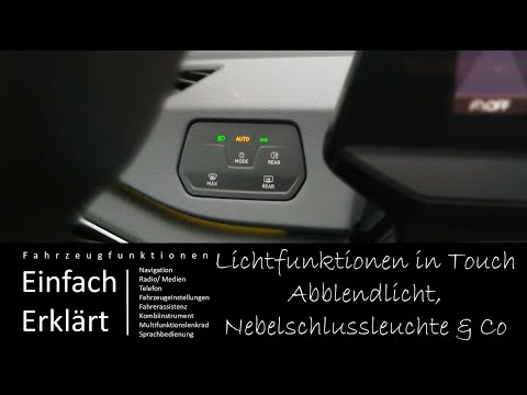 ID3 ID4 Bedienung von Tagfahrlicht | Abblendlicht | Standlicht | Nebelschlussleuchte für Fahrschule