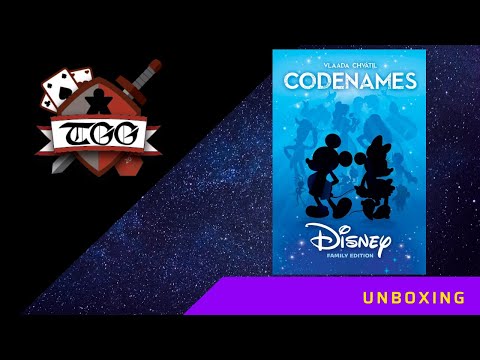 Codenames Disney Family Edition Board Game Unboxing