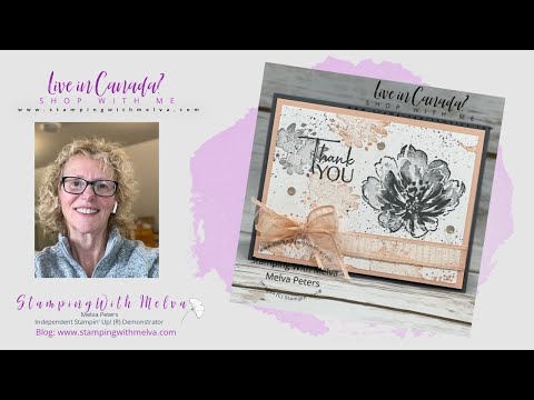 Making Your Own Designer Series Paper using Stampin' Up!® Flowing Flowers