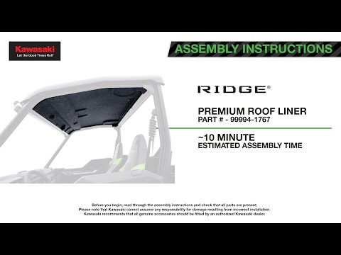 Kawasaki Premium Roof Liner - 2024-2025 Ridge - 99994-1767