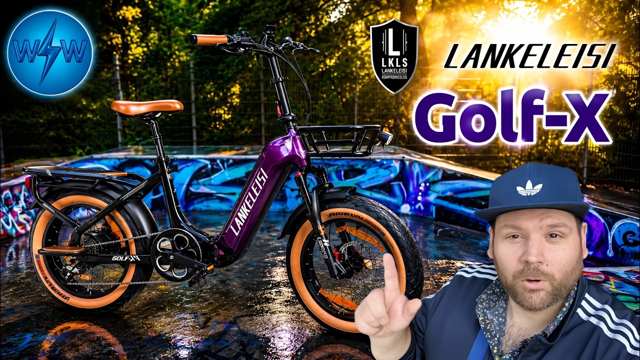 Lankeleisi Golf-X 🔥 Edel & Stark 🔥 25 km/h, 250W, eLastenrad efold ebike 2026 Golf x