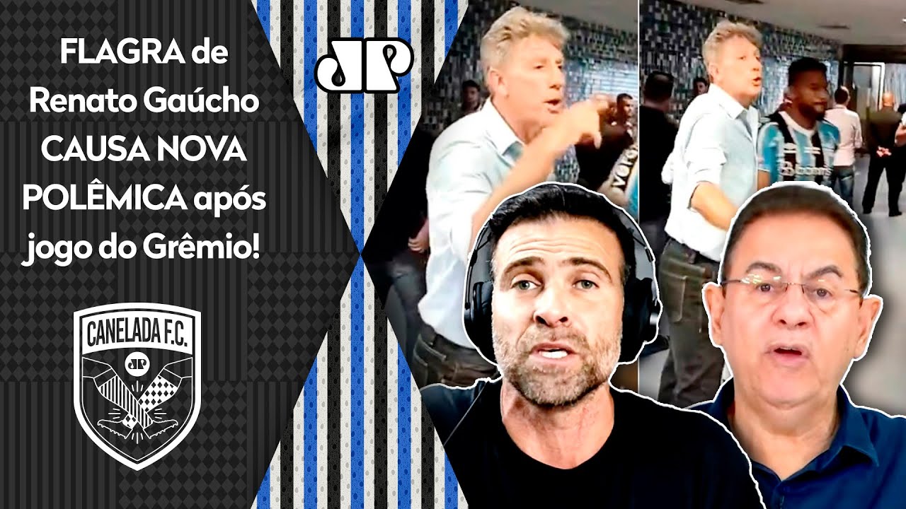 "O Renato Gaúcho tá TOTALMENTE DESCONTROLADO, cara! Ele..." OLHA esse FLAGRA após Grêmio x São Paulo