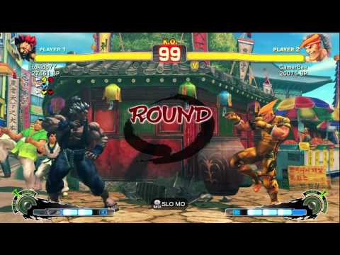 Tokido [Akuma] vs GamerBee [Adon] SSF4 Japanese Online Ranked Matches - TRUE-HD