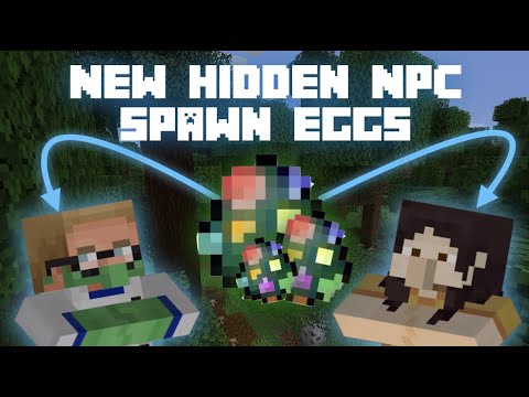 NEW Official NPC Spawn Eggs In Minecraft! NPC Tutorial Bedrock