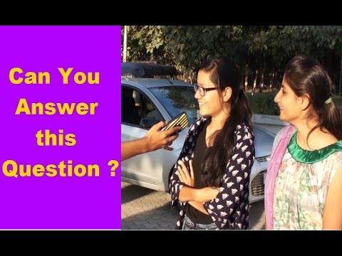 Can U Answer it ? Asking People Simple Questions | Common Sense | Funny Video