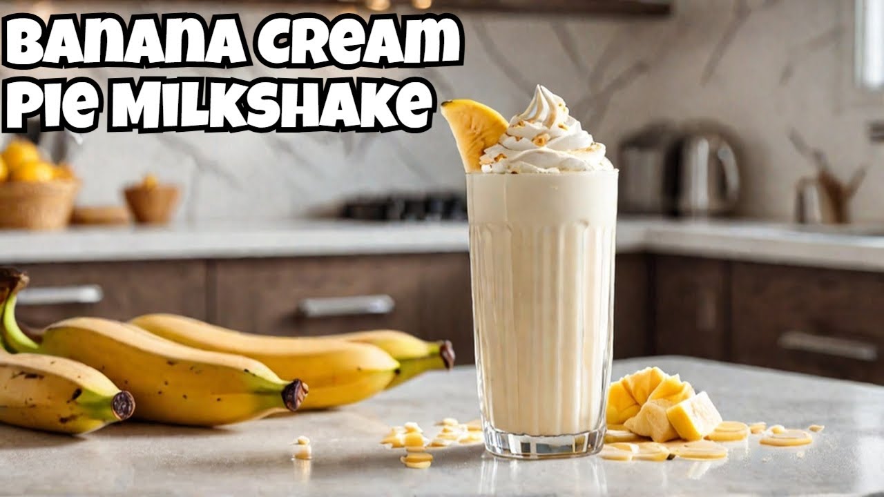 This Banana Cream Pie Milkshake is Pure Dessert Heaven!