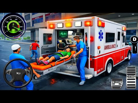 Ambulance Rescue City Driving 3D - 911 Rescue Emargency Van Simulator - Android Gameplay