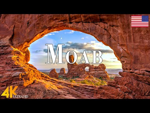 Moab, Utah 4K Ultra HD • Stunning Footage Moab, Scenic Relaxation Film with Calming Music.