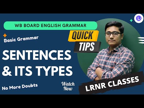 SENTENCES & ITS TYPES  Assertive or Statement or Declarative, Interrogative, Imperative, Optative, Exclamatory
