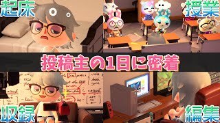 【あつ森】ゲーム実況者(塾講師・動画編集者)の1日をあつ森で再現してみた【あつまれどうぶつの森】