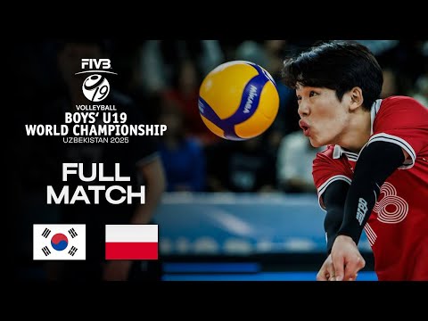 Korea vs. Poland - Quarter Final 1 | Boys' U19 World Champs 2025 - Full Match