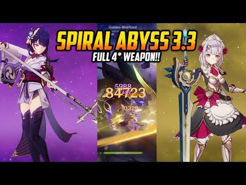 [Spiral Abyss 3.3] C0 Raiden National & C6 Noelle Triple Geo