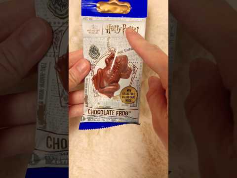 🧙‍♂️[ASMR] Harry Potter chocolate frog! #shorts #harrypotter #asmr #chocolate