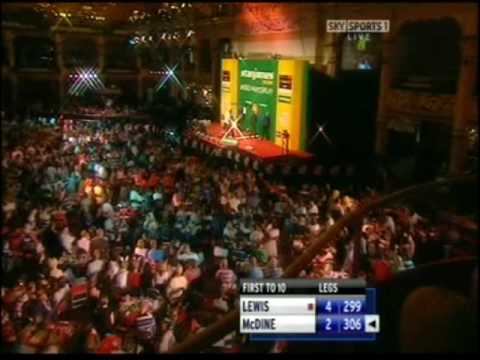 Matchplay 2008 - Rd 1 - Kevin McDine v Adrian Lewis pt. 3
