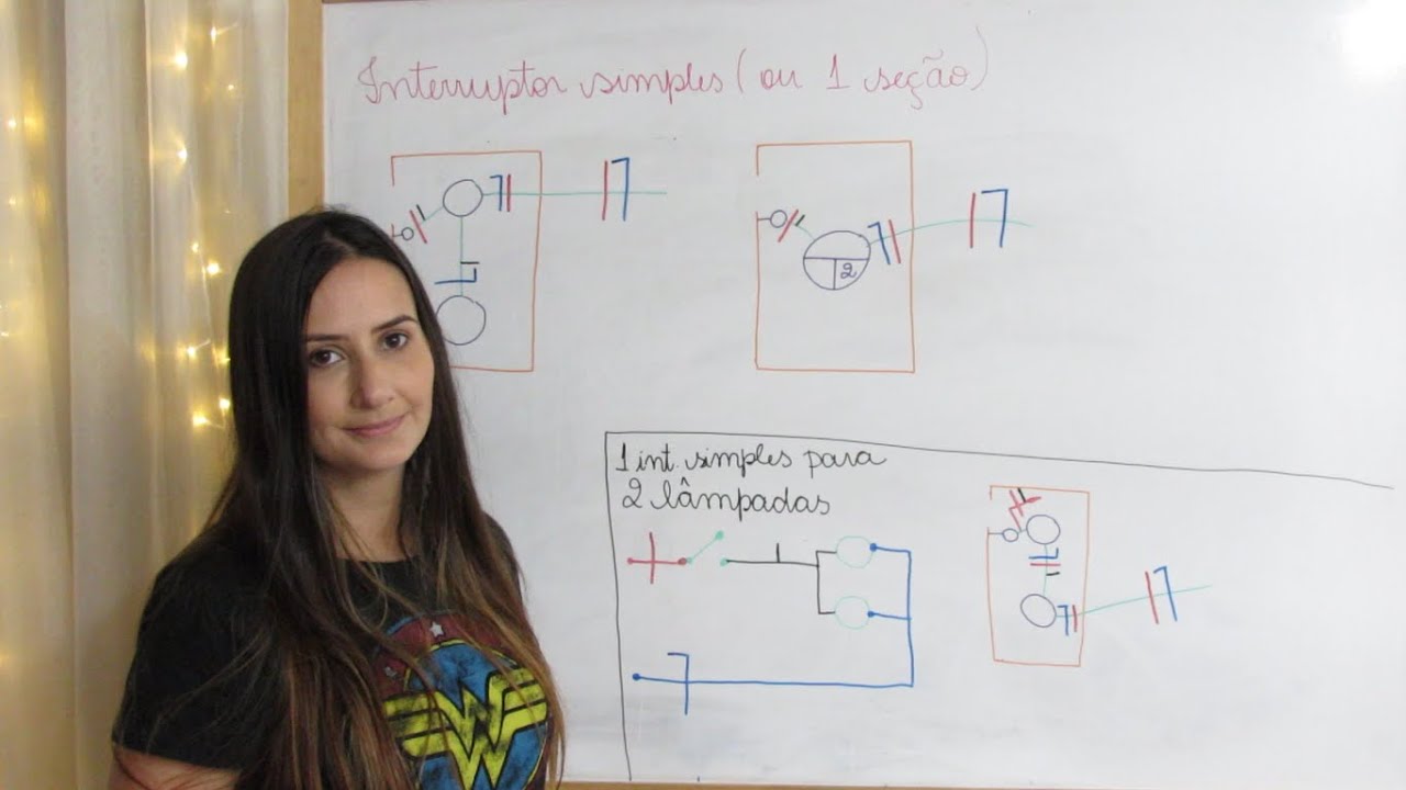 Projetos de Instalações Elétricas - Aula 06 - Interruptor simples (Interruptor de uma seção)
