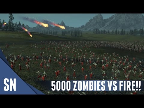 5000 ZOMBIES VS 400 FLAMETHROWERS!! - Total War: Warhammer