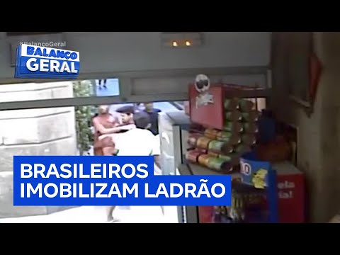 Irmãos brasileiros viram heróis na Europa após capturar ladrão que tinha roubado turista na rua