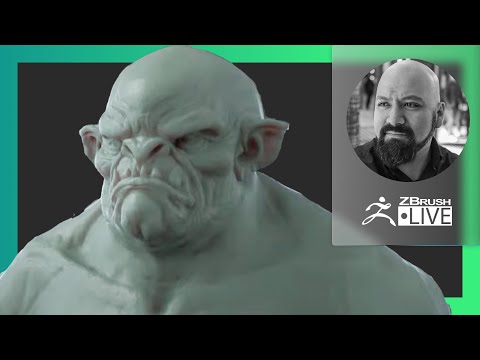 Create an Orc #withme! Creating on the Fly with ZBrush! - Miguel Guerrero - ZBrushCoreMini