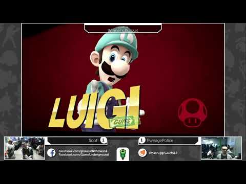 GUMS 18 Singles (Winner's Bracket) - Scot! (Luigi) vs PwnagePolice (Dedede)