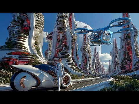Life in 2700: Futuristic Cities, Flying Cars & Eco Utopia | 1 Hour Ambient Sci-Fi (4K Cinematic)
