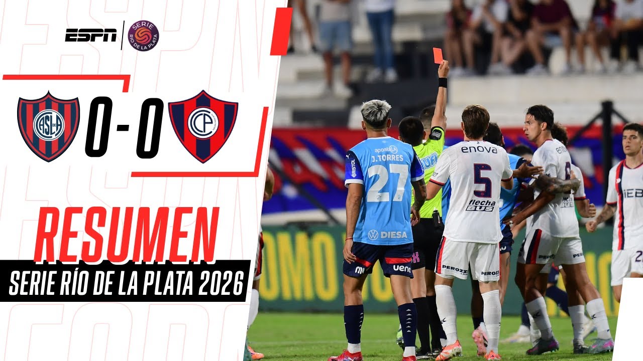 UNA ROJA PARA CADA LADO Y PARTIDO IGUALADO PARA EL CICLÓN | San Lorenzo 0-0 Cerro Porteño | RESUMEN