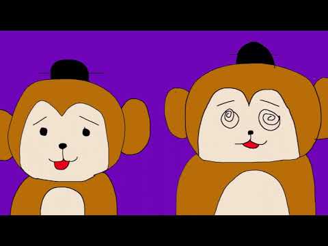 日本文化学科 さるになったかねもち　(The story of monkey`s red bottoms)