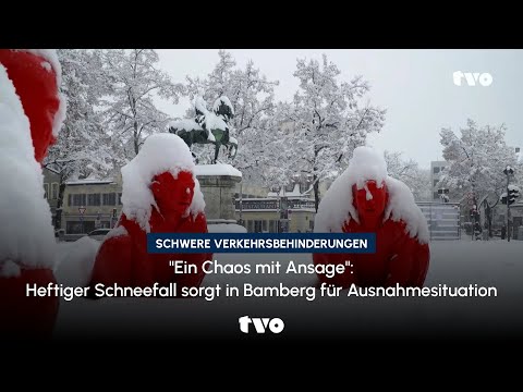 "Chaos predicted": Heavy snowfall creates an exceptional situation in Bamberg