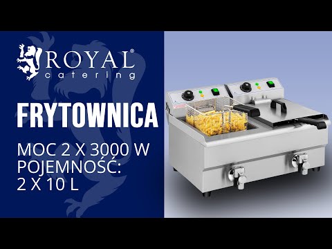 Video - Frytownica - 2 x 10 litrów - 2 x 3000 W