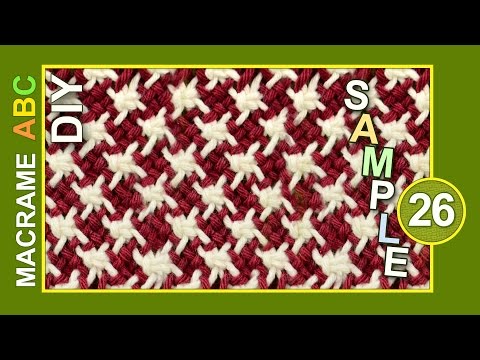Macrame ABC pattern sample 17