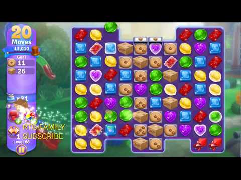 NEW Zynga wonka chocolate match 3 game level 66