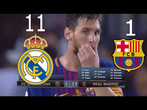 Real Madrid vs barca 11-1 el classico 2017 @febriyanto
