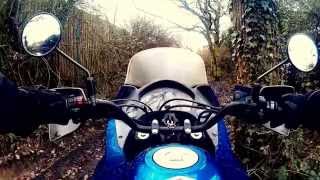 preview picture of video 'ESSEX UK BYWAYS HONDA TRANSALP 650 CRASH 27 12 2014'