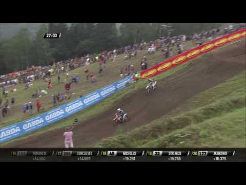 Max Nagl passes José Butron MXGP of Czech Republic MXGP Race 2 - 2016