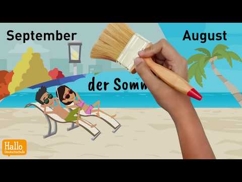 Deutsch lernen A1 / Jahreszeiten / Wetter / Perfekt