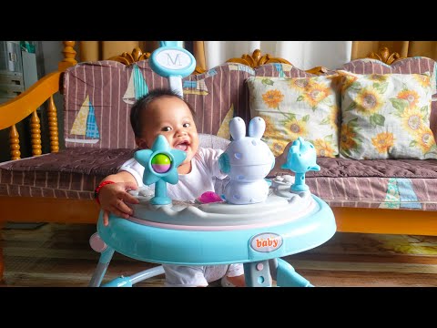 UNBOXING AND ASSEMBLING BABY WALKER | FOLDABLE PORTABLE ADJUSTABLE | SAFETY LEARNING FOR BABY