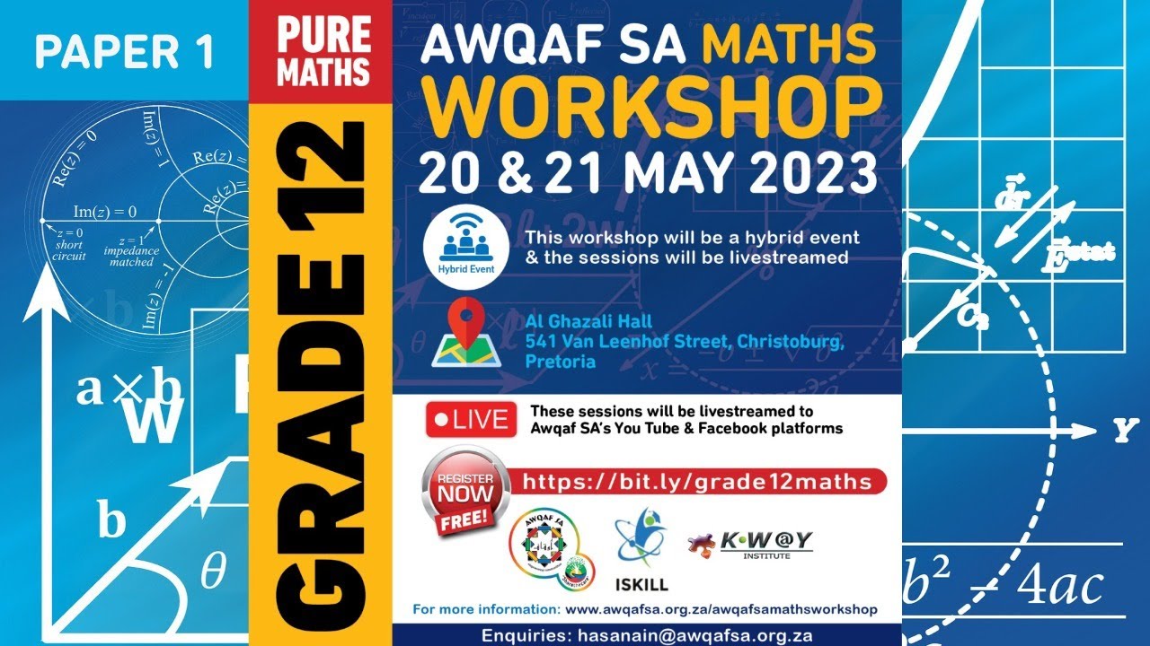 Awqaf SA Grade 12 Maths Workshop - Paper 1