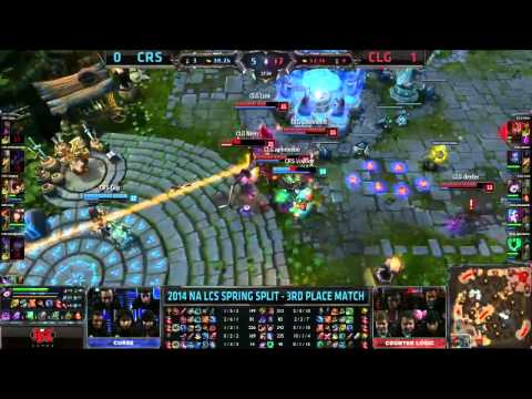 CLG Doublelift fountain dive Pentakill with Jinx | 2014 NA LCS Spring Split Playoffs [HD]