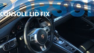 Center Console Lid Fix & Rear Seat Removal - Porsche 911 991 - NO MORE SQUEAKING!